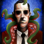 HP Lovecraft Art Painting by Michael bielaczyc