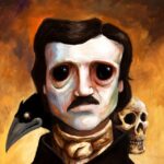 Edgar Allen Poe Painting - Creepy by Michael Bielaczyc