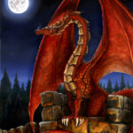 Red Dragon Art, The Watcher by Michael Bielaczyc