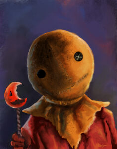 Sam art print from Trick 'r Treat by Michael Bielaczyc